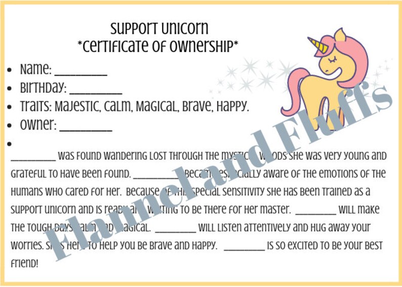 My Diabetes Unicorn Support Stuffie