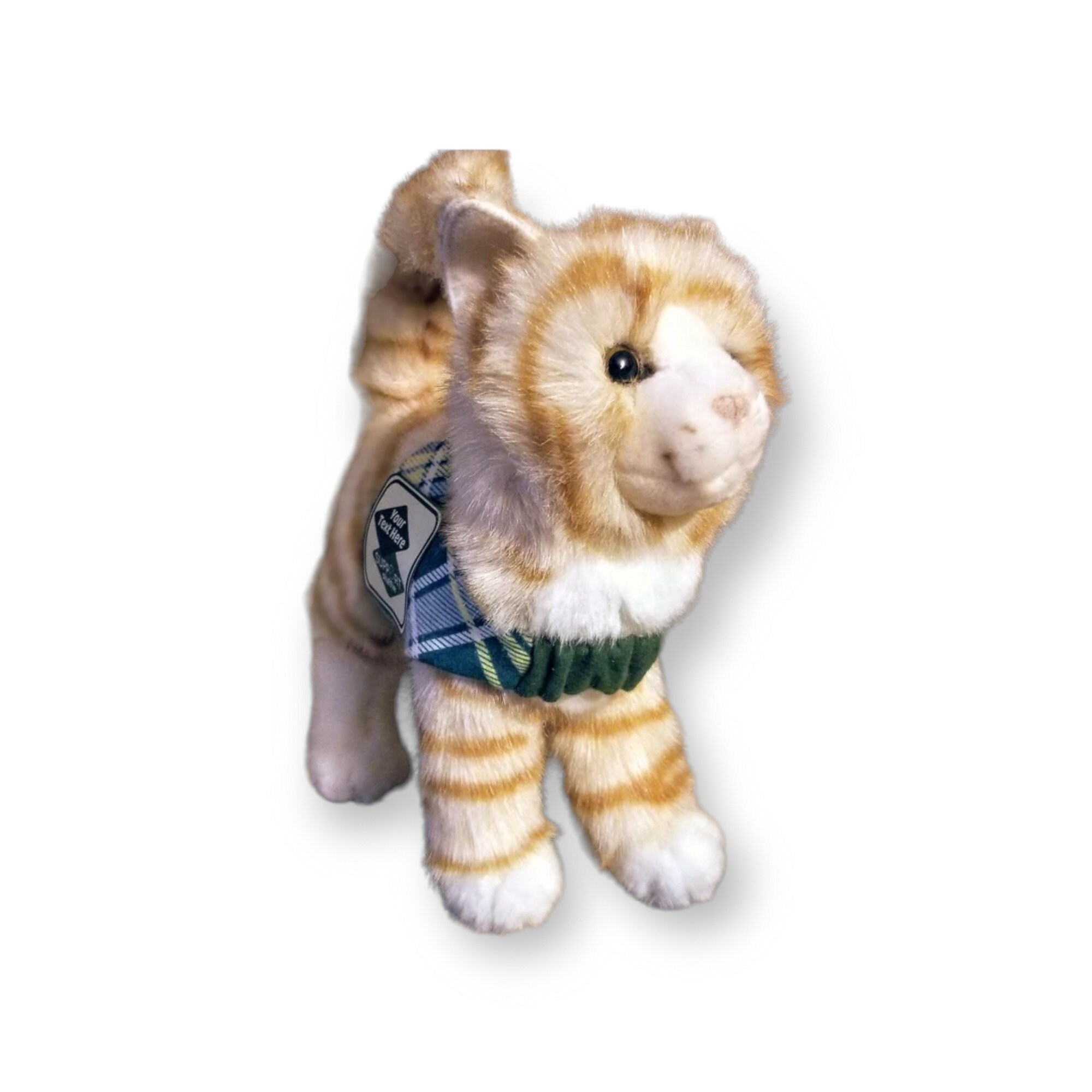 Emotional Support Tabby Cat Stuffed Animal With Personalized Etsy
