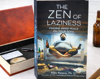 Le Zen de la paresse | Coffret à livres humoristique et creux