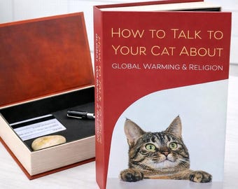 How to Talk to Your Cat Stash Box | Funny Book Safe
