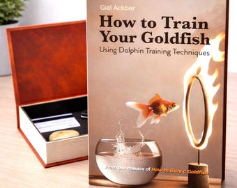How to Train Your Goldfish - Coffee Table Books, Funny Hollow Book Storage, Stash Box