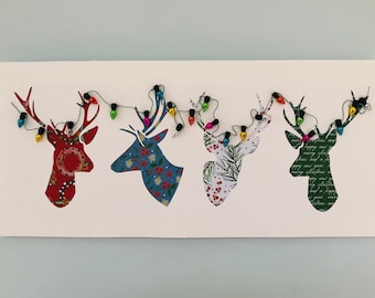 Stag Party. Original stag/deer themed art made in Scotland.