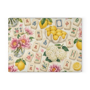 Kustcitron Mahjong Snack Brädspelskväll Charkuterifat Värdinnapresent Mahjongälskare Födelsedagspresentidé Mahjong Bordsdekoration Ostbricka bild 6
