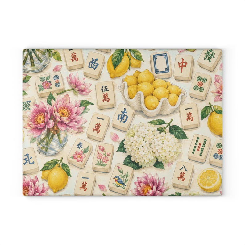 Kustcitron Mahjong Snack Brädspelskväll Charkuterifat Värdinnapresent Mahjongälskare Födelsedagspresentidé Mahjong Bordsdekoration Ostbricka bild 6