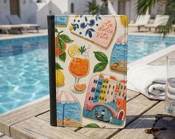 Funda para pasaporte La Dolce Vita, regalo de viaje para graduadas que estudian en el extranjero, regalo para despedida de soltera y luna de miel, accesorio de viaje para despedida de soltera.