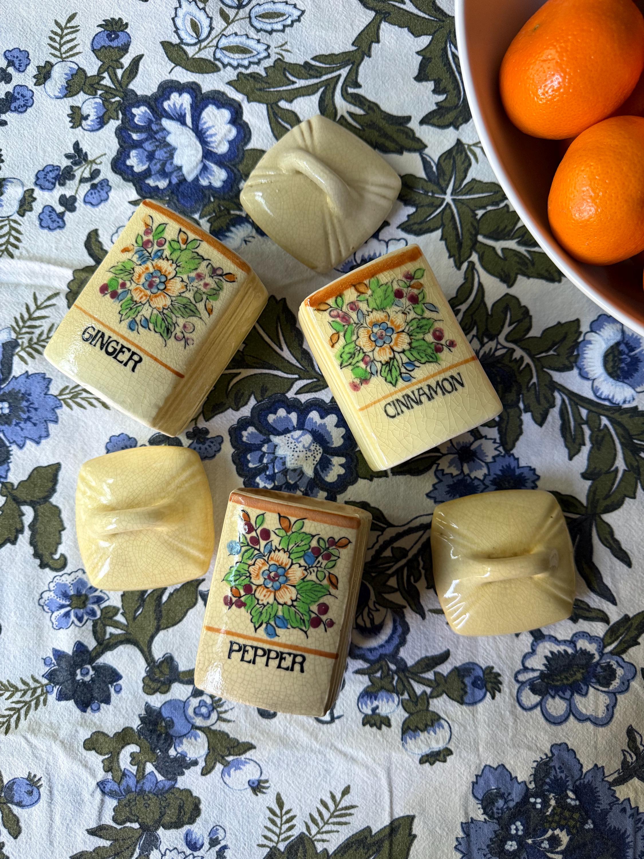 レア！40’ｓ LENNIE LENNOX レニーレノックス ビンテージ 貯金箱 Vintage Lenox Spice Village Canister Set - Etsy