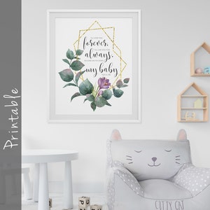 I&#39;ll Love You Forever, I&#39;ll Like You For Always Printable Nursery Decor