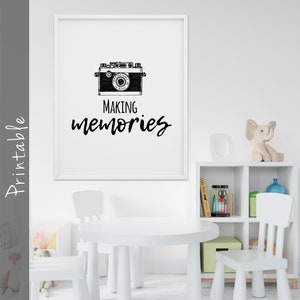 Making Memories Nursery Wall Art Printable Family Print