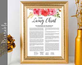 The Living Christ Proclamation Print LDS Printable - In 18 Different Sizes!