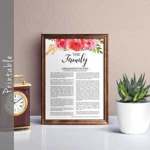 The Family A Proclamation to the World Printable LDS Art - in 18 Sizes ...