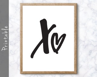 XO Printable Art Piece