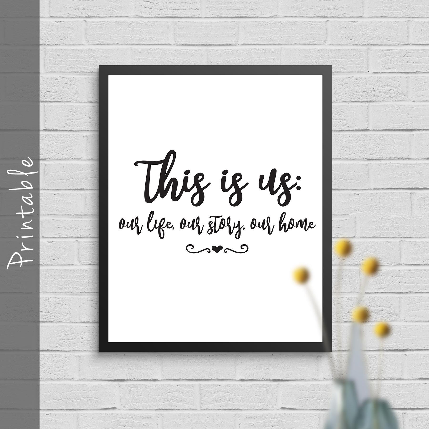 This is Us Printable Sign: Family Home Decor (digital Download) - Etsy