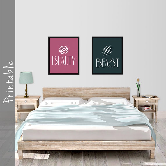 Beauty And Beast Master Bedroom Art Printable