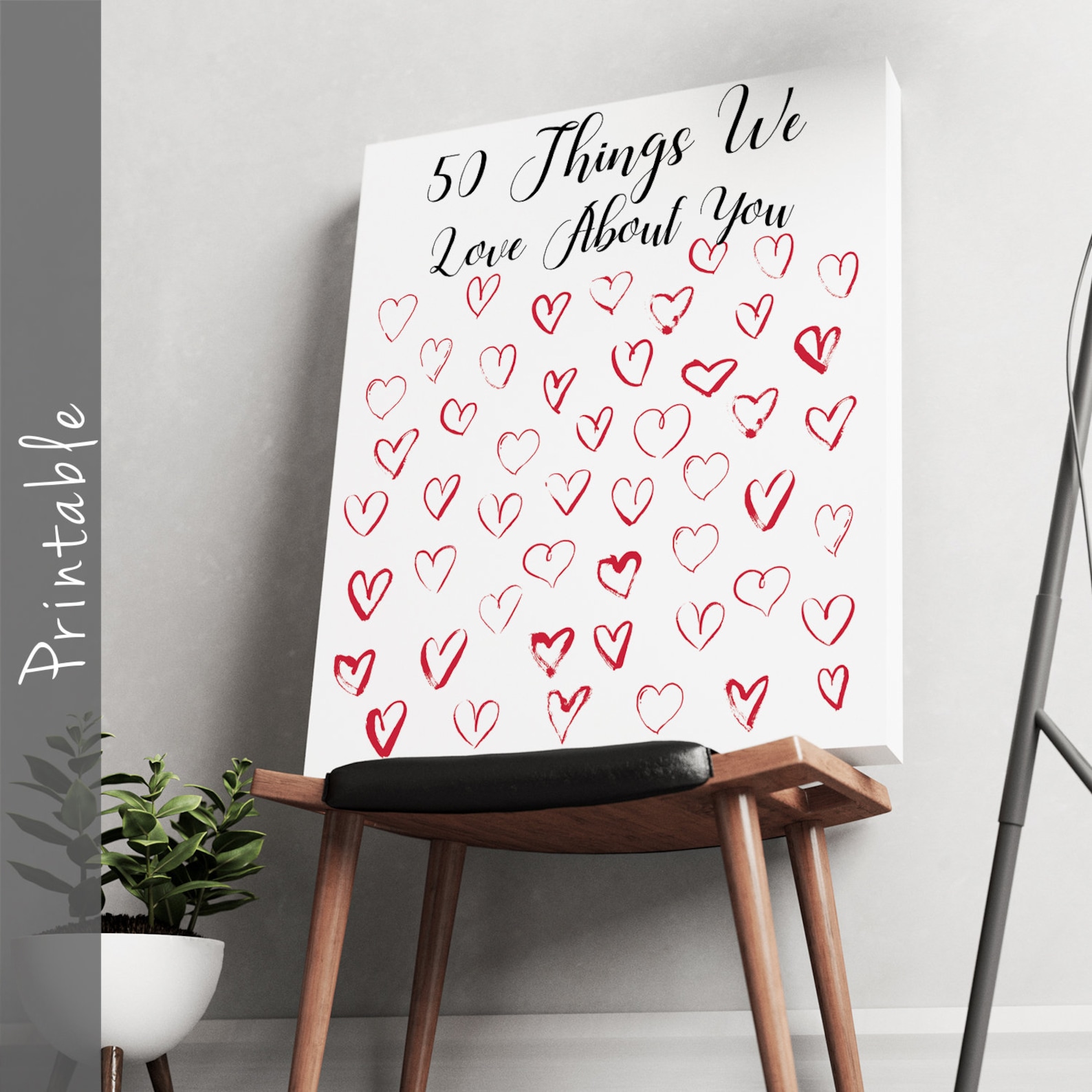 50 Things We Love About You Printable 50th Birthday Gift - Etsy