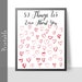50 Things We Love About You Printable 50th Birthday Gift - Etsy