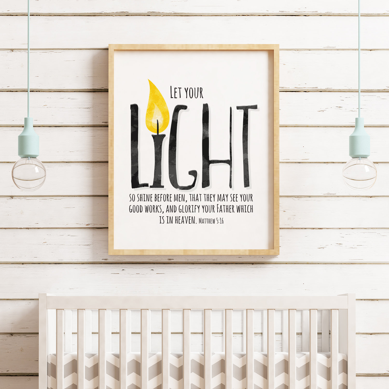 Let Your Light Shine Before Men Bible Verse Printable - Etsy