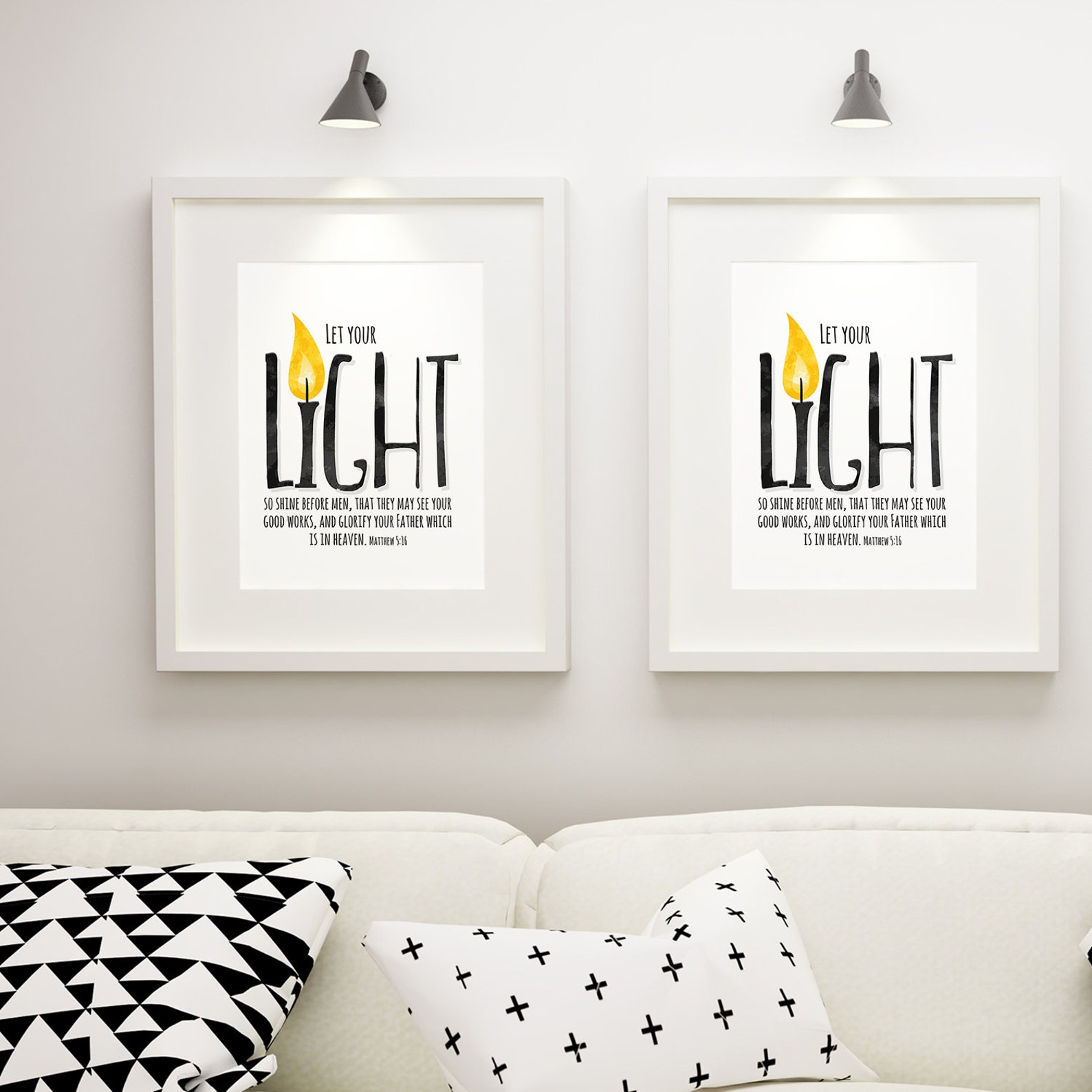 Let Your Light Shine Before Men Bible Verse Printable - Etsy