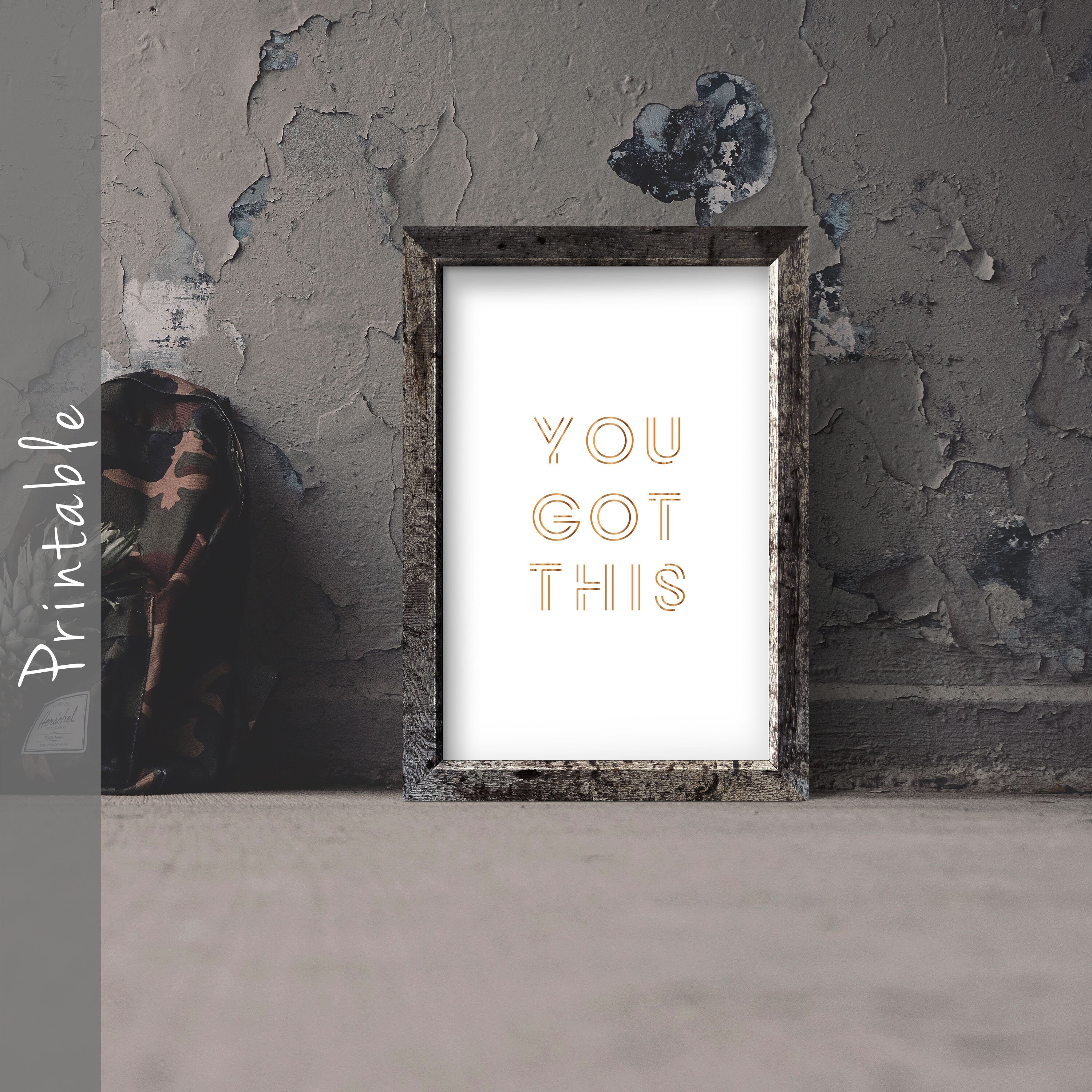 You Got This Inspirational Quote Printable Motivational Poster | Etsy