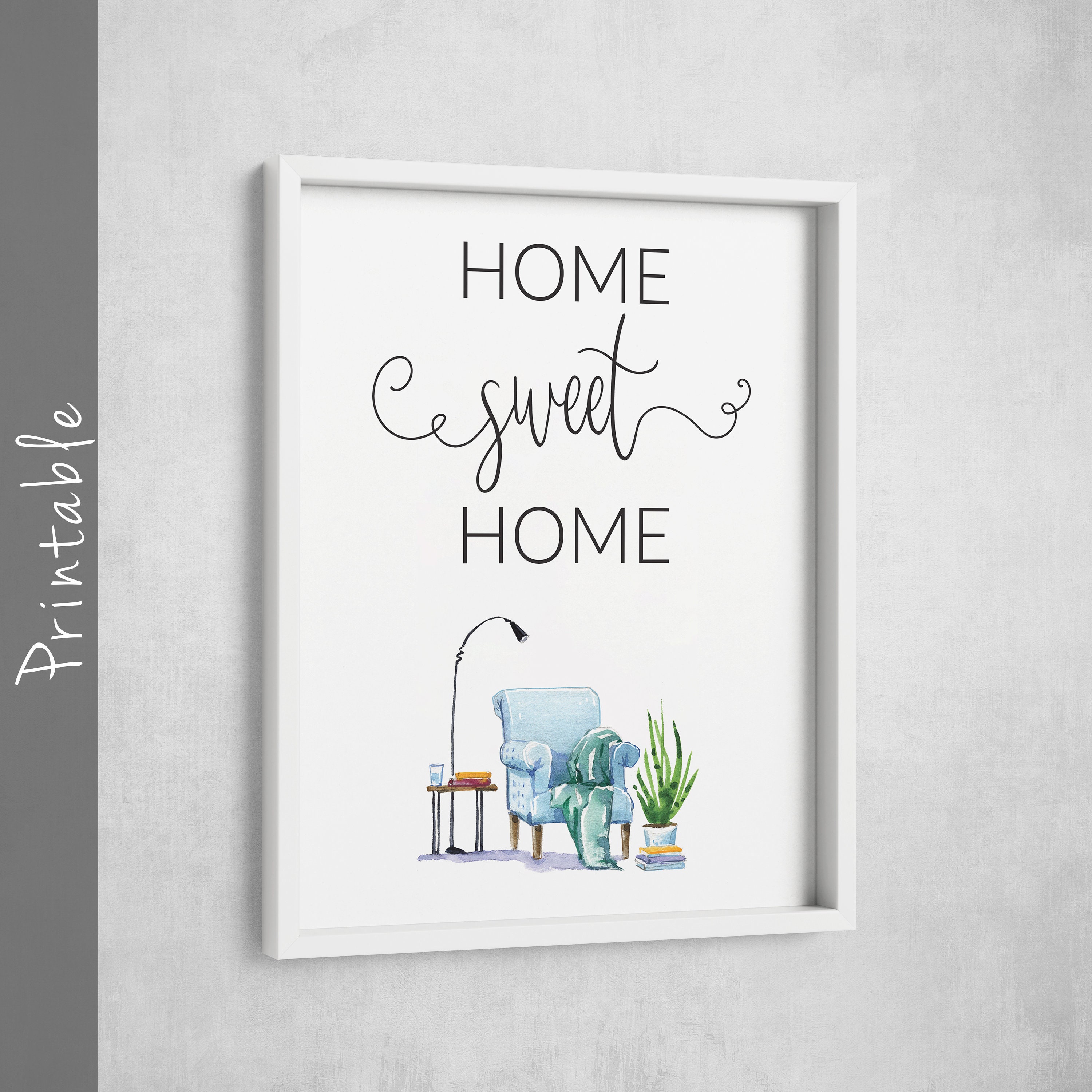 Home Sweet Home Printable Wall Art - Etsy