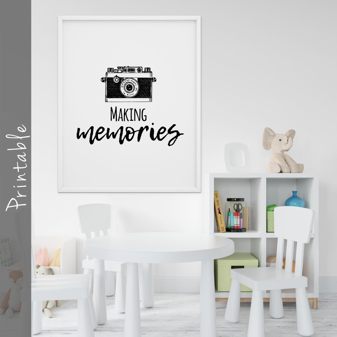 Making Memories Nursery Wall Art Printable Family Print - Etsy
