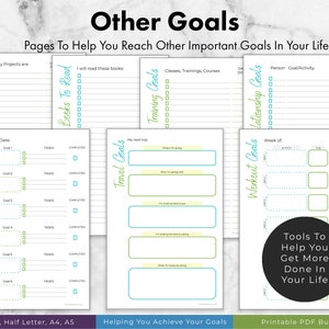 2021 Goal Planner Printable Planner Download, Goal Setting Planner ...