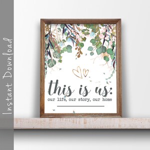 This Is Us: Our Life, Our Story, Our Home Printable Wall Art