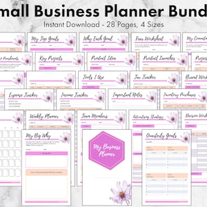 Small Business Planner Bundle 28 Different Forms Business Printable Home Business Planner Printable image 1