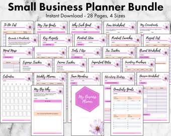 Small Business Planner Bundle - 28 Different Forms Business Printable Home Business Planner Printable