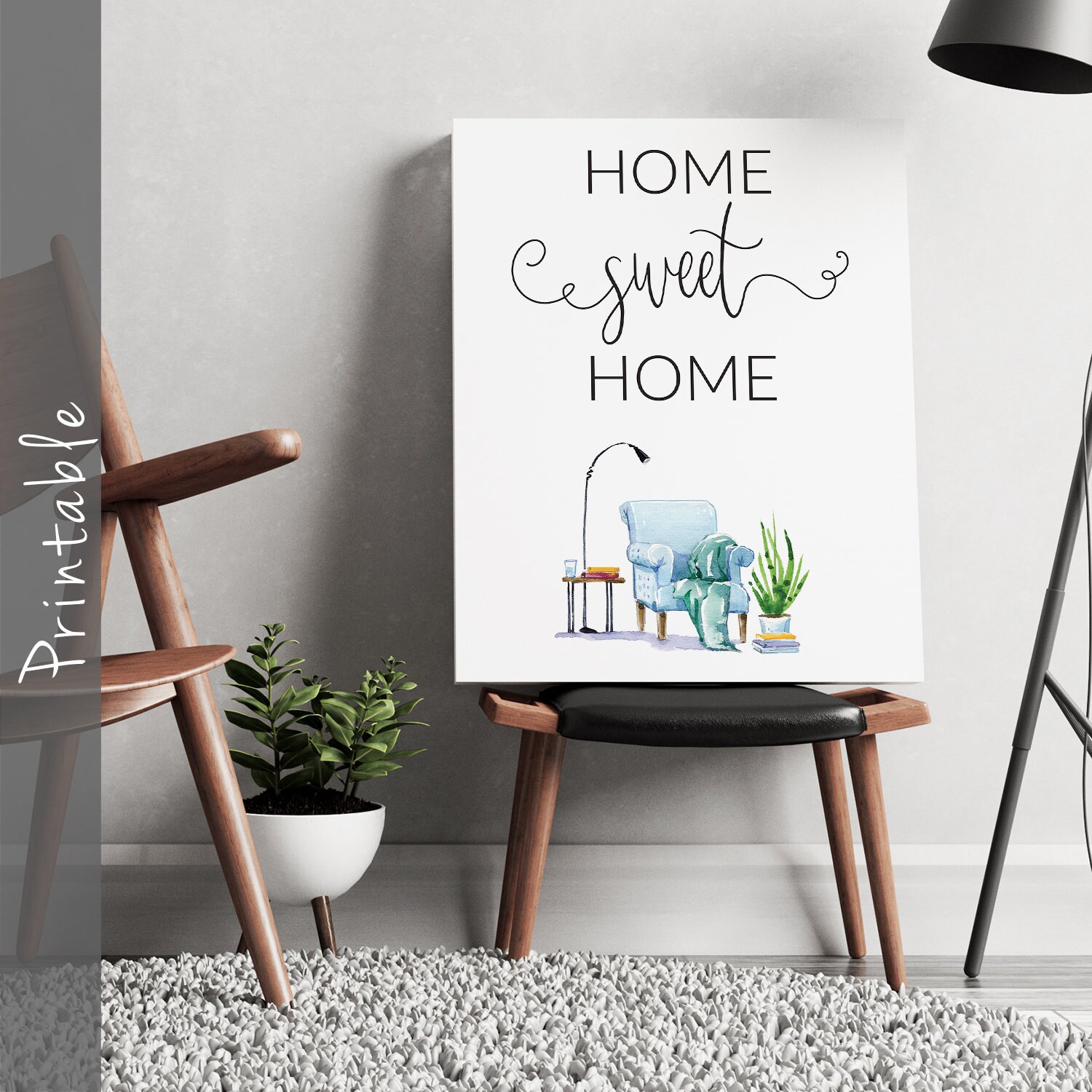 Home Sweet Home Printable Wall Art - Etsy