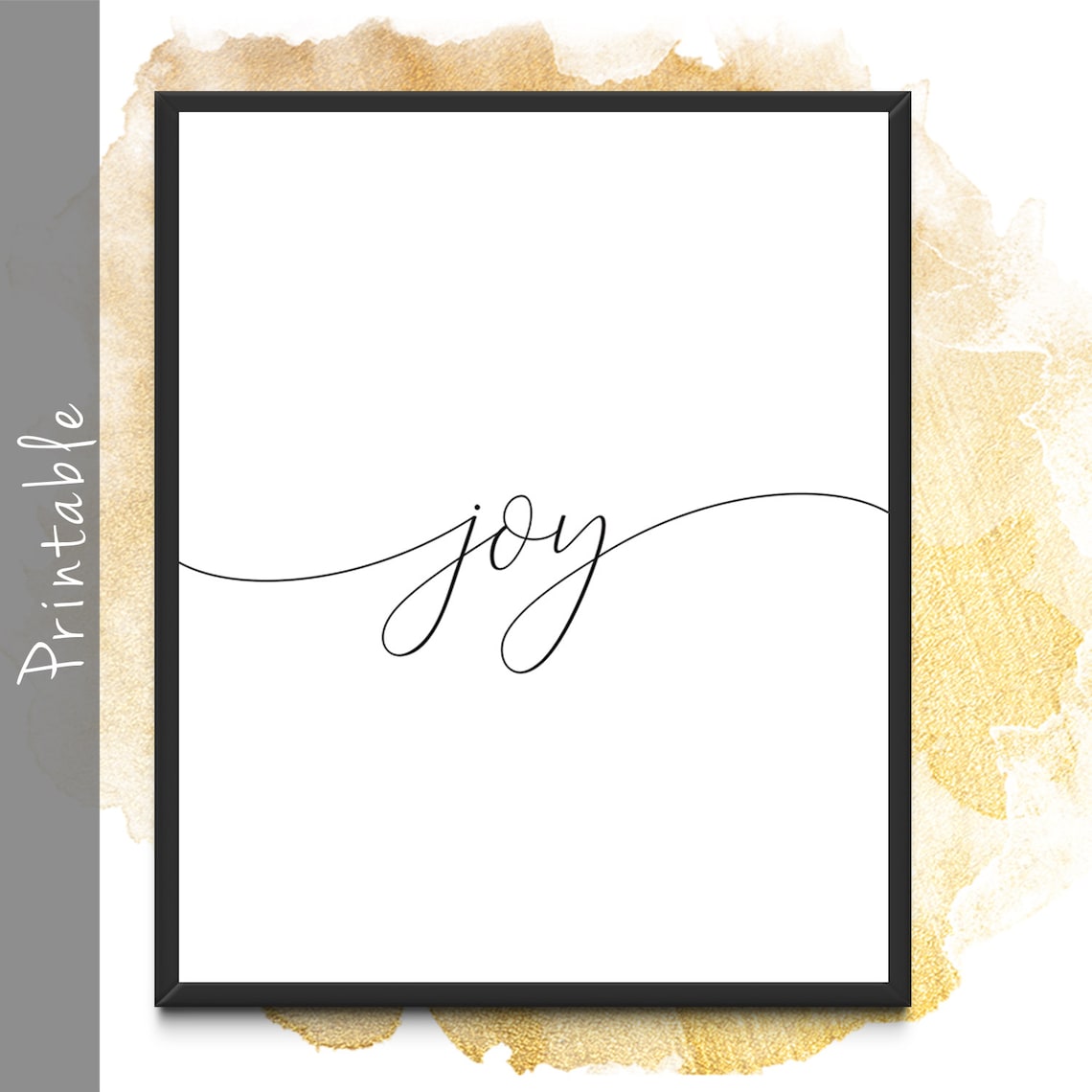Joy Sign Printable Wall Art Etsy