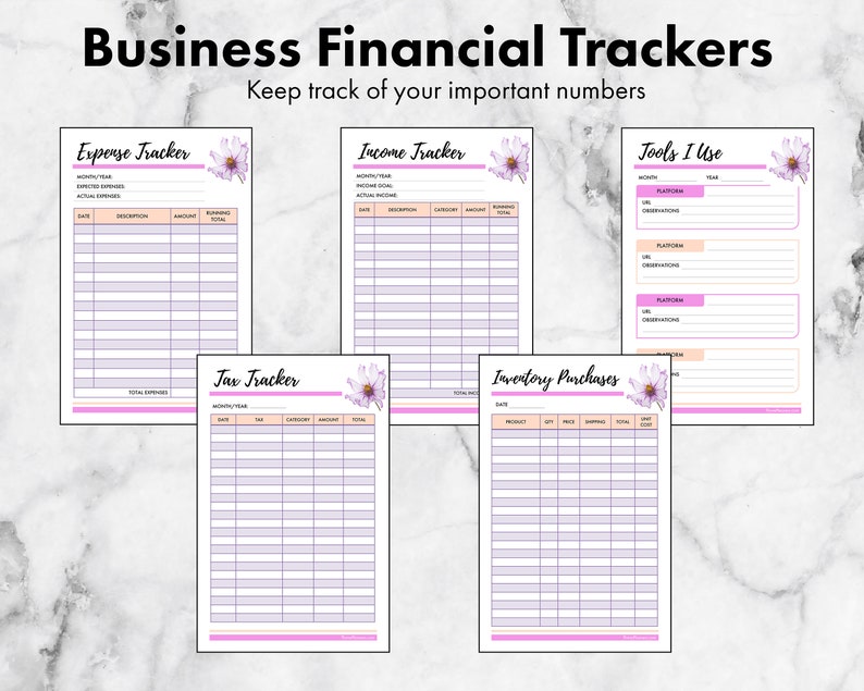 Small Business Planner Bundle 28 Different Forms Business Printable Home Business Planner Printable image 6