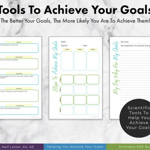 2021 Goal Planner Printable Planner Download, Goal Setting Planner ...