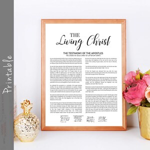 The Living Christ Proclamation Printable LDS Art - In 18 Different Sizes