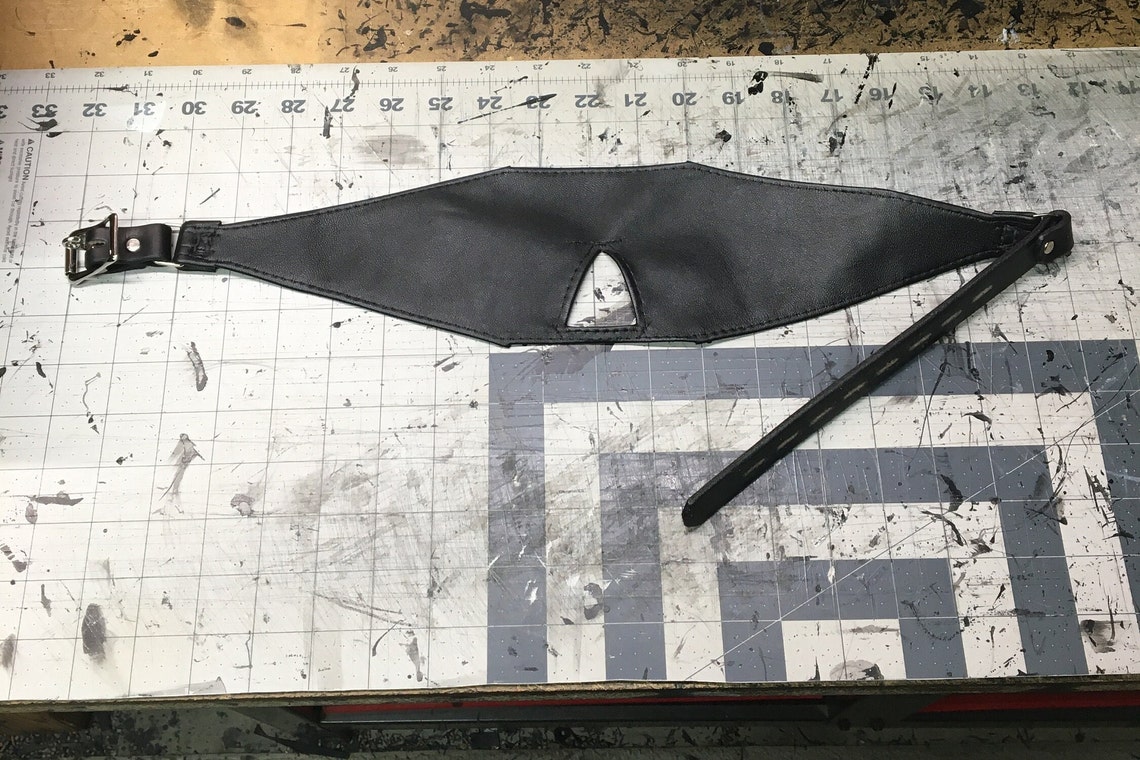 Deerskin Leather Sleep Mask / Blindfold With Leather Strap Etsy