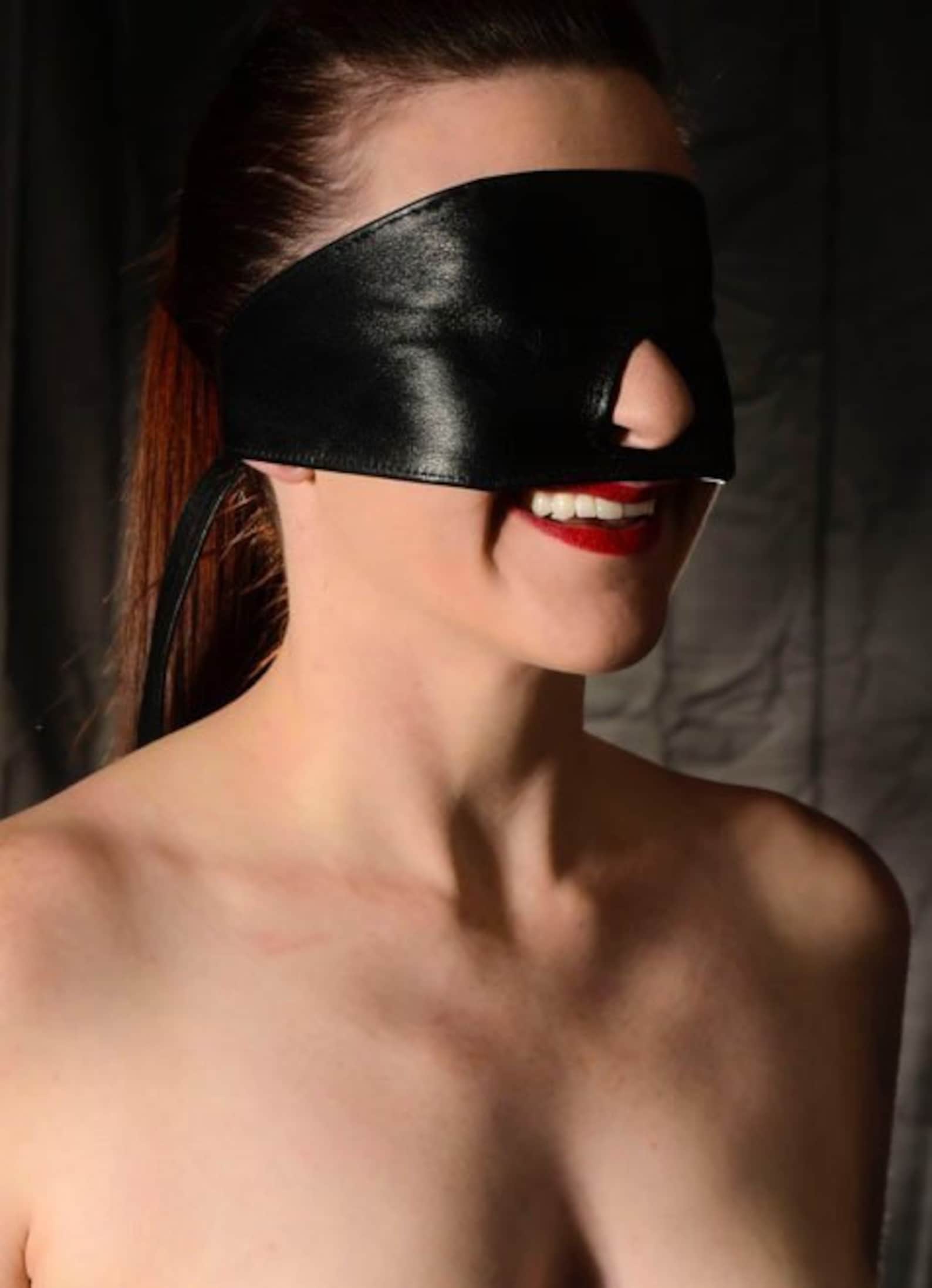 Lambskin Leather Sleep Mask / Blindfold Etsy