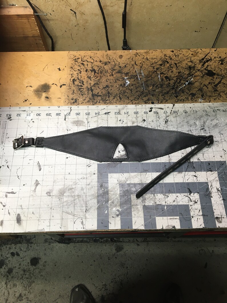 Lambskin Leather Sleep Mask / Blindfold With Leather Strap Etsy