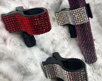 Rhinestoned Blinged Microphone Clip - extra large size