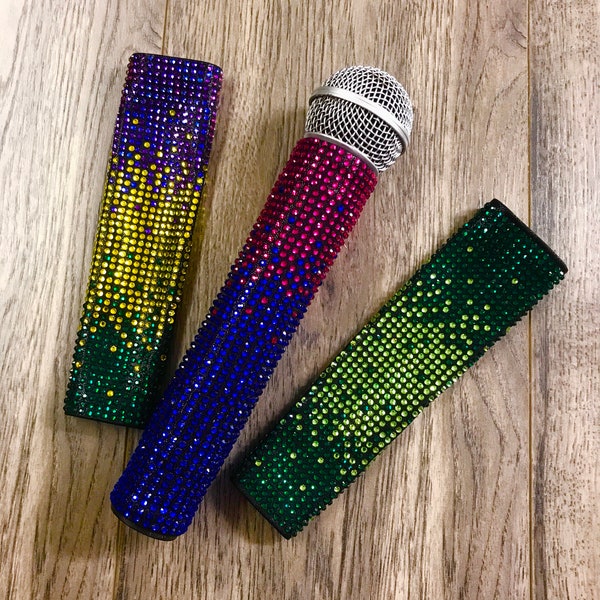 Custom Color 3-Color Ombré microphone sleeve cover for wireless mics