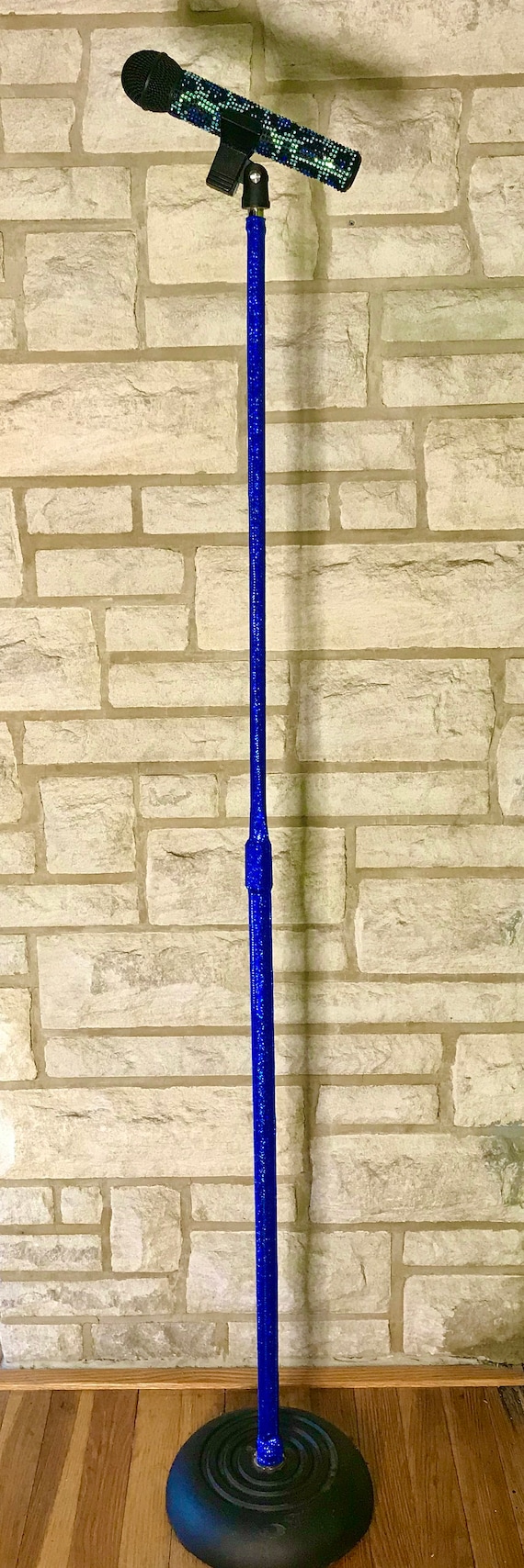 Hologram Fabric Mic Microphone Stand Sleeve Cover Etsy