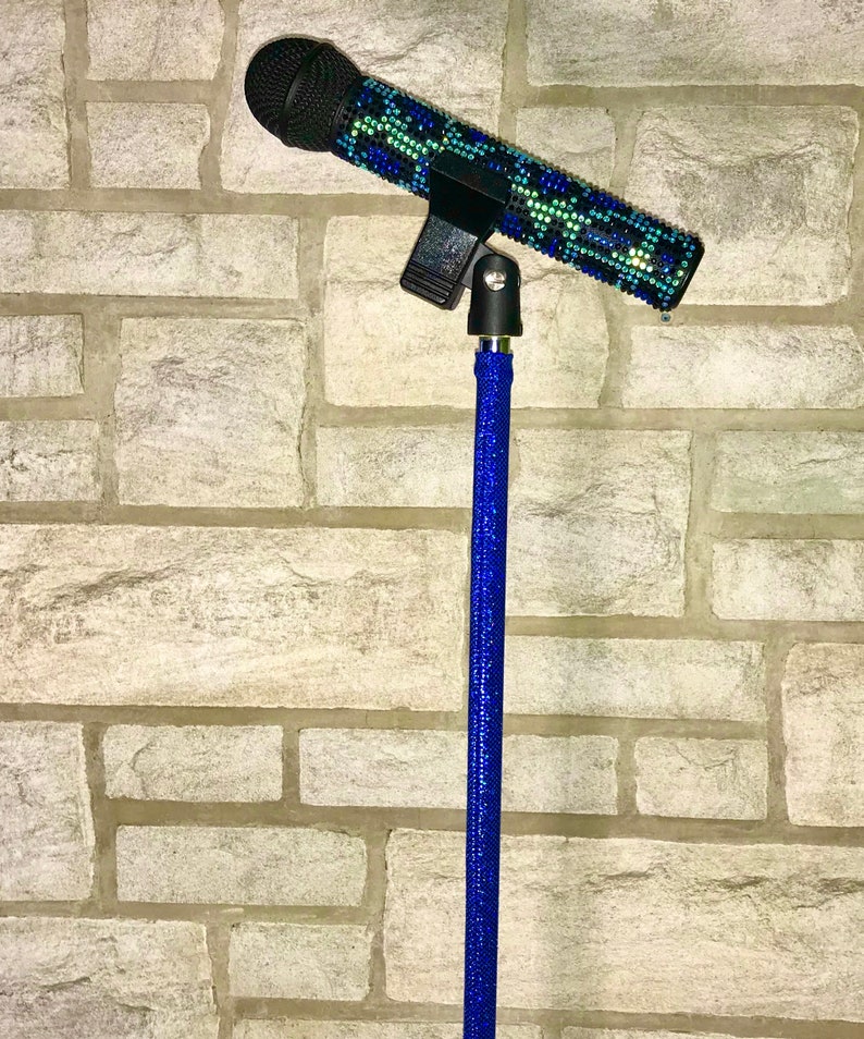 Hologram Fabric Mic Microphone Stand Sleeve Cover Etsy