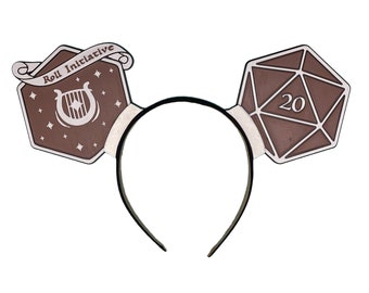 Dungeons & Dragons | D20 | Class | Roll Initiative 3D Printed Mouse Ears