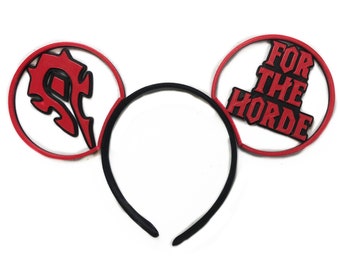 World of Warcraft For The Horde 3D Printed Mouse Ears