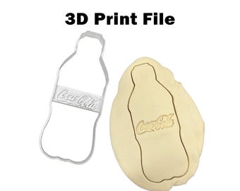 Coke Bottle Cookie Cutter 3D Print File