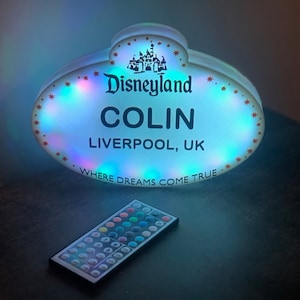 Custom Large 3D Printed Disney Cast Member Name Tag Decoration