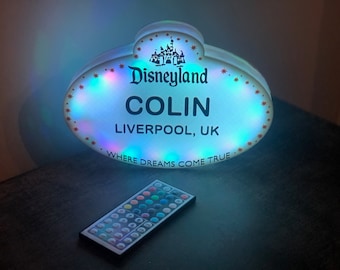 Custom Large 3D Printed Disney Cast Member Name Tag Decoration