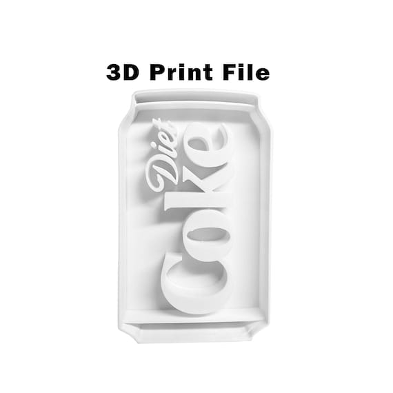 Diet Coke Cookie Cutter 3D Print File