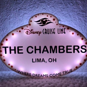 Custom Large 3D Printed Disney Cast Member Name Tag | Disney Cruise Line