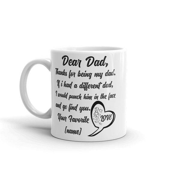 Dad mug from daughter father daughter 