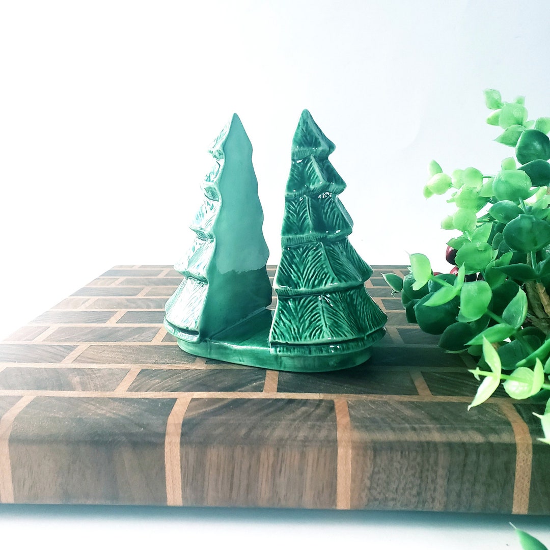 Vintage Ceramic Christmas Tree Napkin Holder Letter Organizer/ Etsy