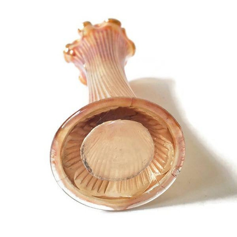 Vintage Fenton Carnival Glass Swung Vase/ Orange Marigold Etsy